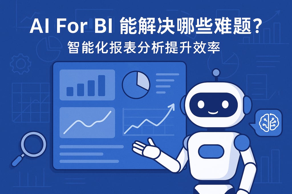 AI For BI能解决哪些难题？智能化报表分析提升效率